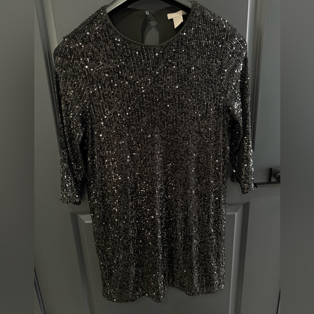 Quarter sleeve sequence dress H&M Large